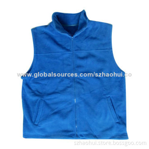 Men's Popular Polar Fleece Vest, 100% Polyester Polar Fleece 260gsm